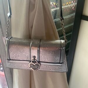 Juicy Couture silver shoulder bag NWT